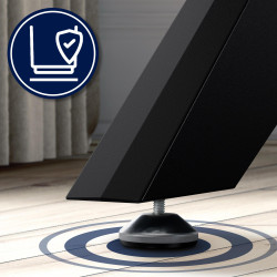 Pies de mesa Delmont 130x130 cm negros