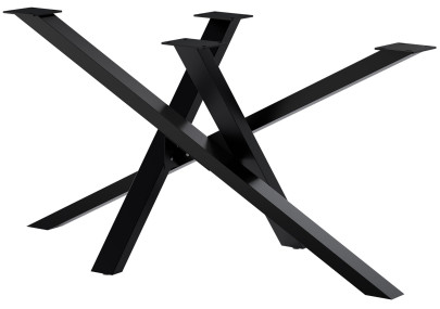 Pieds de table Finney 140x70x72 noirs