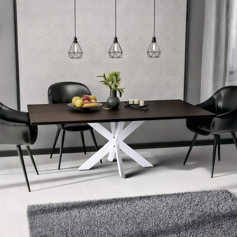 Pies de mesa Biloxi 100x100 cm blancos