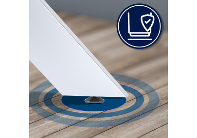 Pieds de table Biloxi 100x100 cm blancs