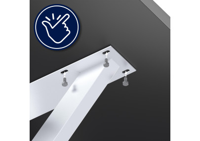 Pieds de table Biloxi 100x100 cm blancs