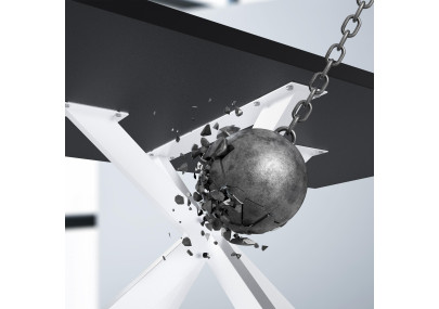 Piedi da tavolo Biloxi 100x100 cm bianchi