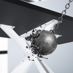 Pies de mesa Biloxi 100x100 cm blancos