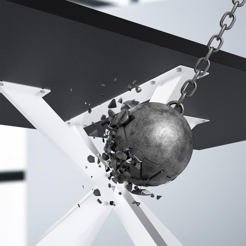 Pies de mesa Biloxi 100x100 cm blancos