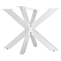 Pies de mesa Biloxi 100x100 cm blancos