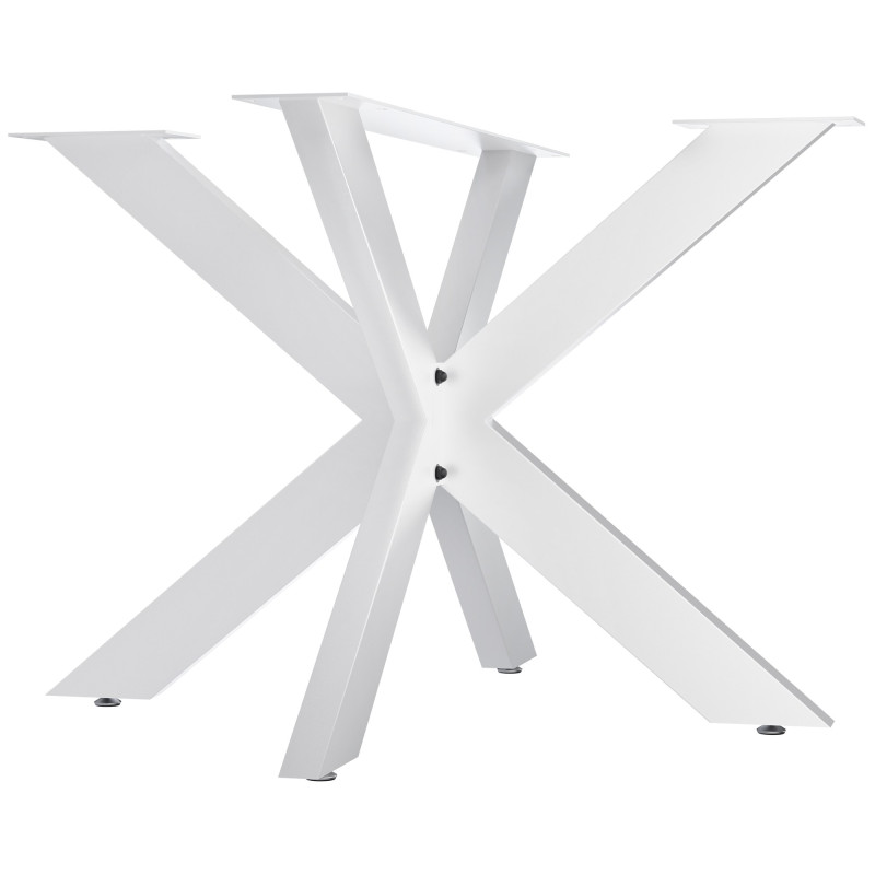 Pies de mesa Biloxi 100x100 cm blancos