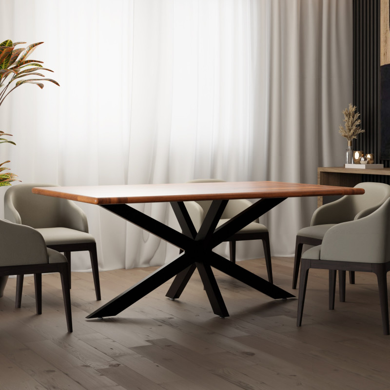 Piedi da tavolo Hardwick 150 x 78 x 71 cm neri