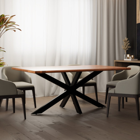 Pieds de table Hardwick 150 x 78 x 71 cm noirs