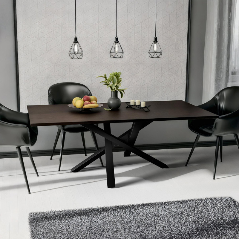 Pies de mesa Finney 120x70x72 negros