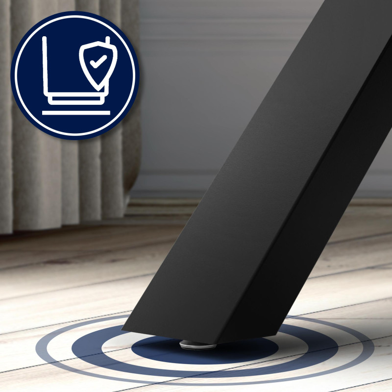 Pies de mesa Finney 120x70x72 negros