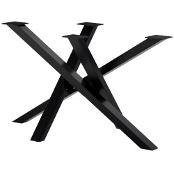 Pies de mesa Finney 120x70x72 negros