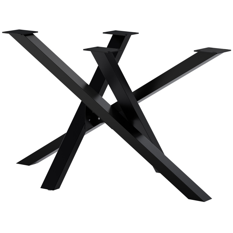 Pies de mesa Finney 120x70x72 negros