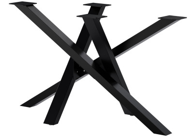 Pieds de table Finney 120x60x72 noirs