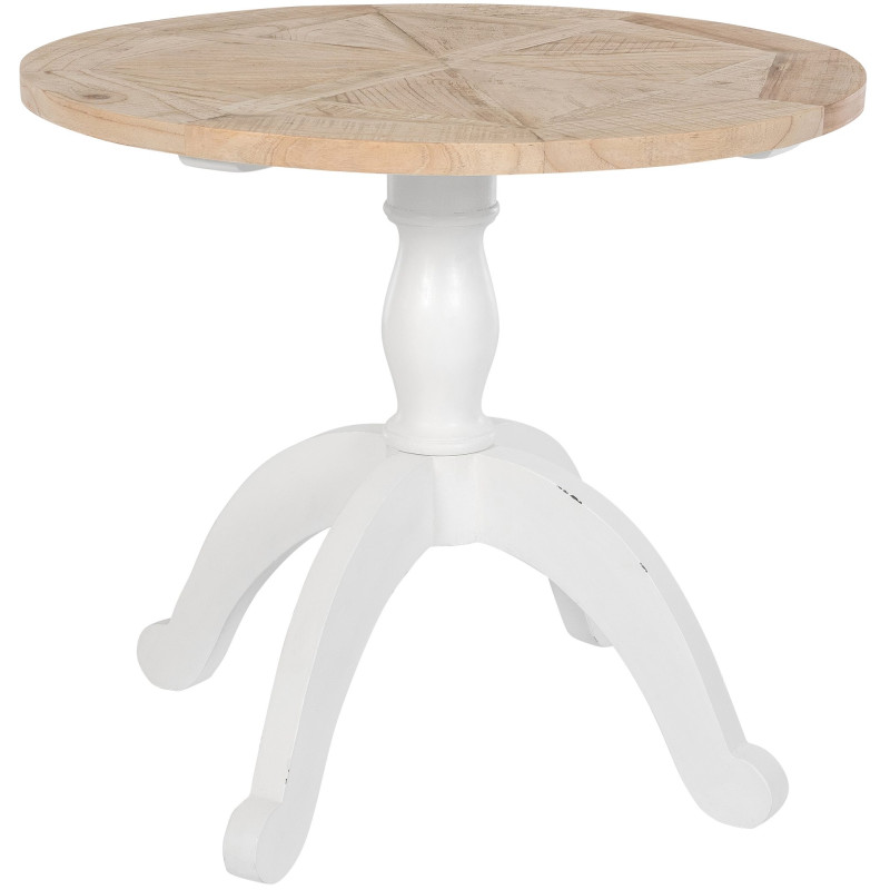 Tavolo da pranzo Roswell 90 cm naturale/bianco