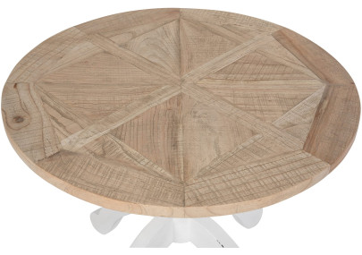 Mesa de comedor Roswell 90 cm natural/blanco