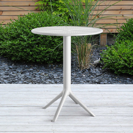 Tavolo rotondo Lacota, 60 cm, bianco