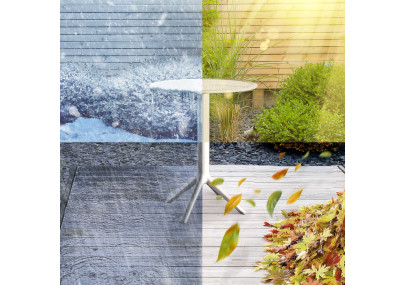 Mesa redonda Lacota, 60 cm, branca