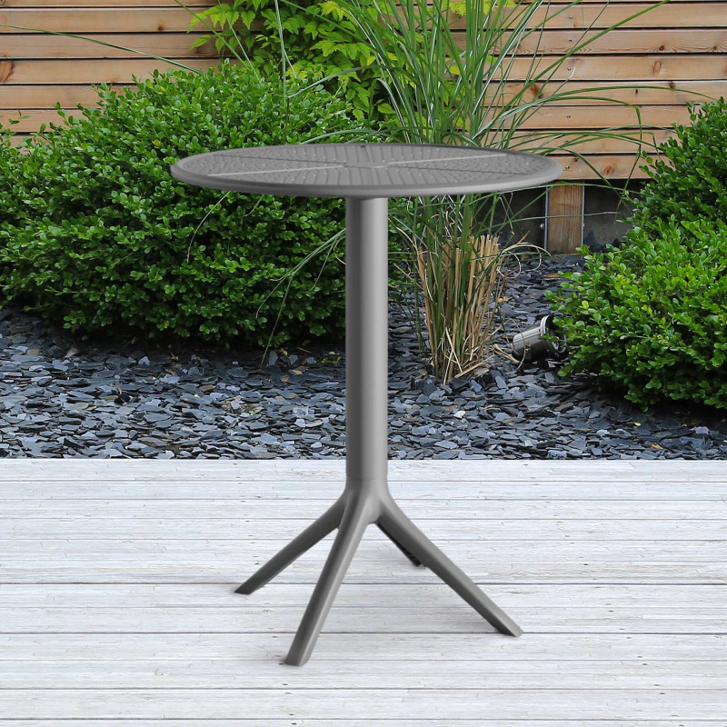 Table ronde Lacota, 60 cm de diamètre, anthracite