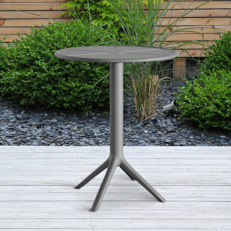 Table ronde Lacota, 60 cm de diamètre, anthracite