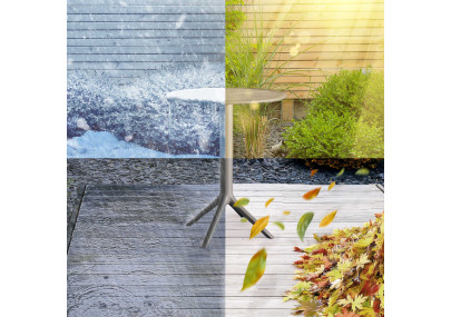 Table ronde Lacota, 60 cm de diamètre, anthracite