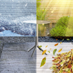 Tavolo rotondo Lacota, 60 cm di diametro, antracite