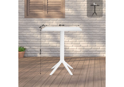 Tavolo Nuvela 60x60 cm bianco