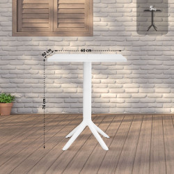 Mesa Nuvela 60x60 cm branca