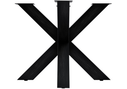 Pieds de table Harlan 85x85x71 noir industriel