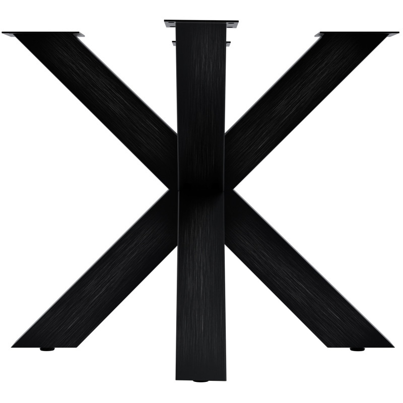 Piedi da tavolo Harlan 85x85x71 nero industriale