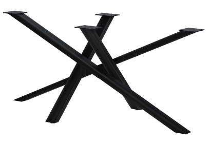 Pieds de table Finney 160x80x72 noir antique