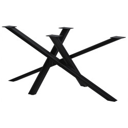 Piedi da tavolo Finney 160x80x72 nero antico