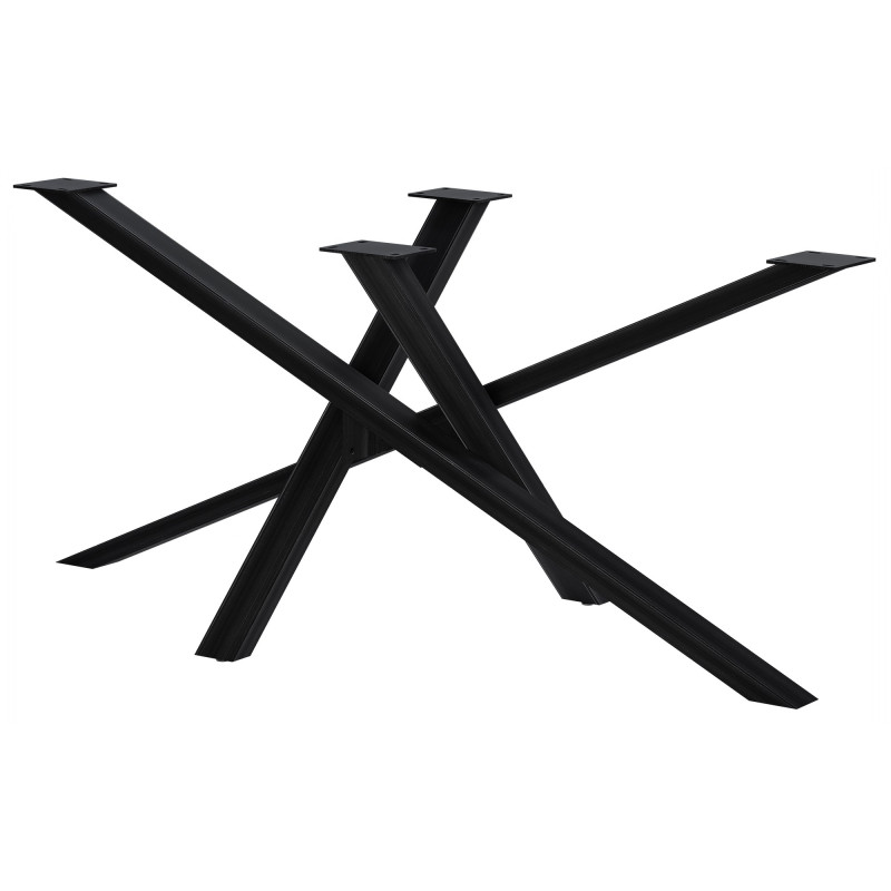 Piedi da tavolo Finney 160x80x72 nero antico