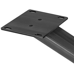 Piedi da tavolo Finney 140x70x72 nero antico