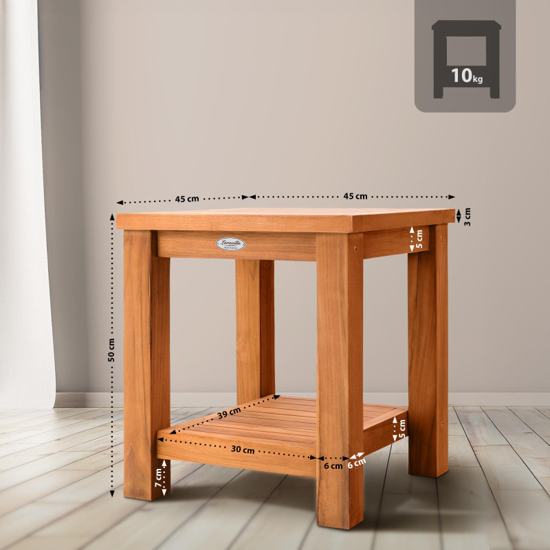 Table d'appoint en teck Keaton