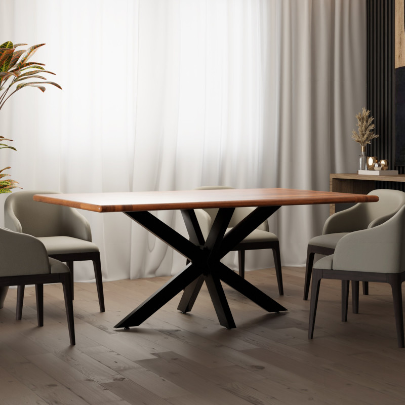 Piedi da tavolo Hardwick 120 x 68 x 71 cm neri