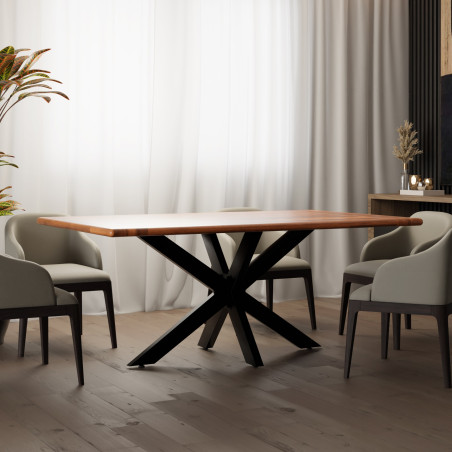 Piedi da tavolo Hardwick 120 x 68 x 71 cm neri