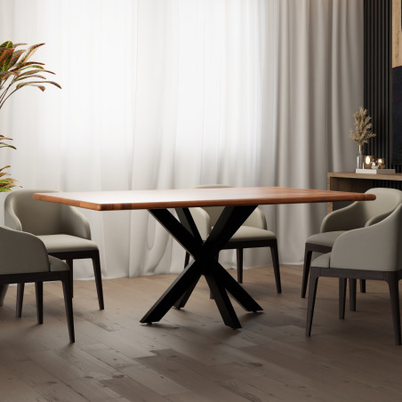 Pies de mesa Hardwick 85x85x71 cm negros