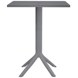 Mesa Nuvela 60x60 cm cinza escuro