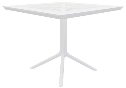 Table Lenval 80x80 cm blanche
