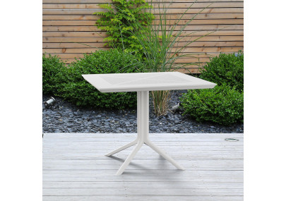 Table Lenval 80x80 cm blanche