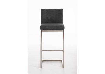 Tabouret de bar Paros tissu gris foncé