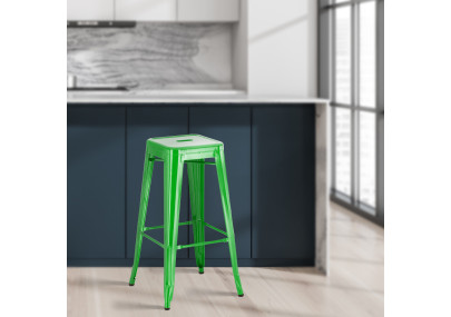 Tabouret de bar Joshua vert