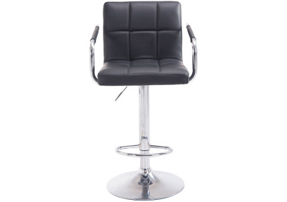 Tabouret de bar Lucy V2 cromado noir