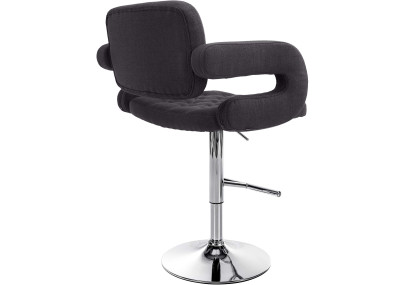 Tabouret de bar Dublin TECIDO C noir