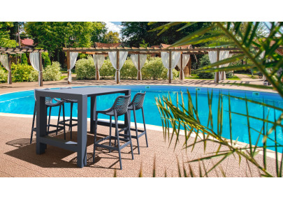 Tabouret de bar Air, gris foncé