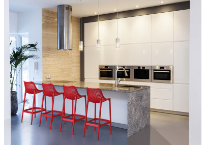 Tabouret de bar rouge Air