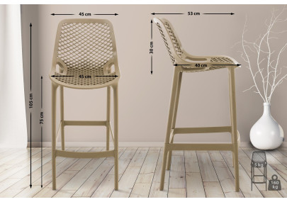 Tabouret de bar Lama de ar