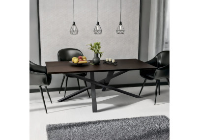 Pieds de table Finney 180x80x72 noirs