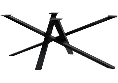 Pieds de table Finney 180x80x72 noirs