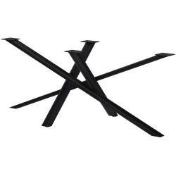 Piedi da tavolo Finney 180x80x72 nero antico